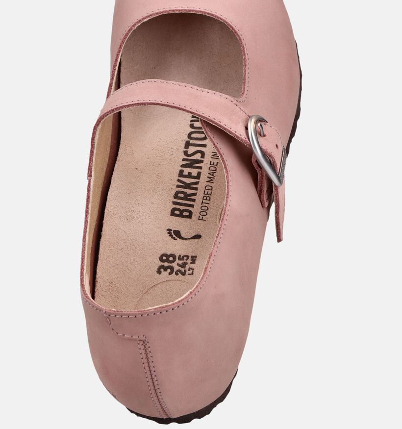 Birkenstock Santa Clarita Natural Leather Roze Ballerina's voor dames (368230)