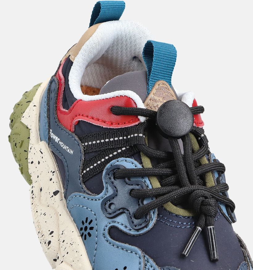 Naturino x Flower Mountain Yamano 3 Chaussures à enfiler en Bleu pour filles, garçons (364150) - pour semelles orthopédiques