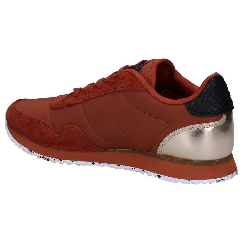 Woden Nora Chaussures à lacets en Orange en textile (277418)