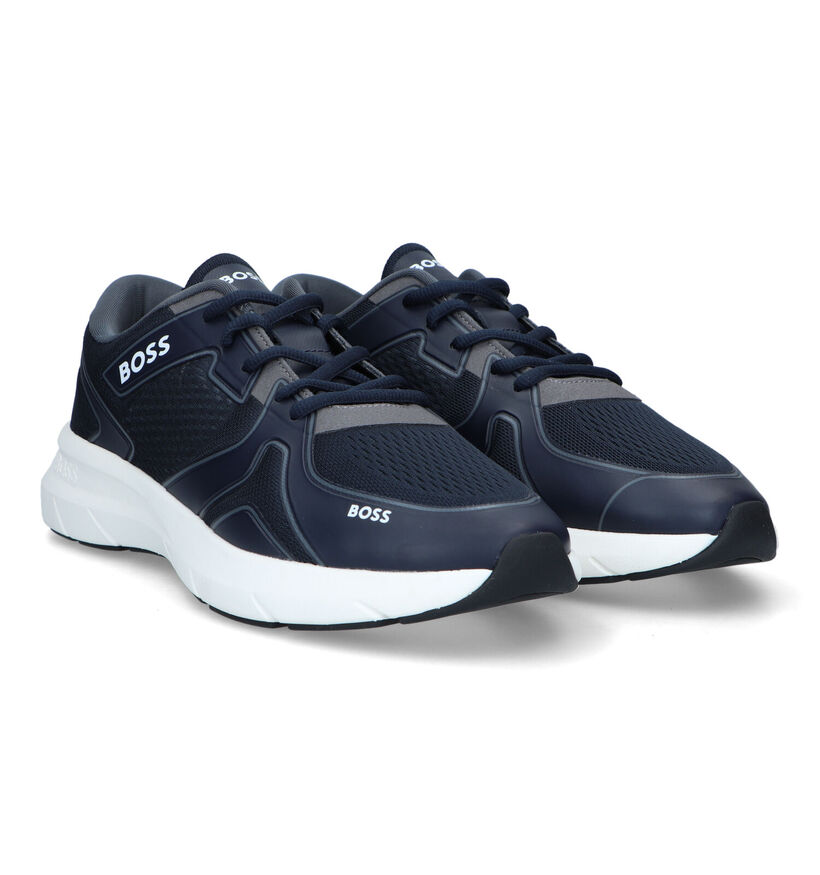 Boss Owen Runn Baskets en Bleu pour hommes (325666) - pour semelles orthopédiques