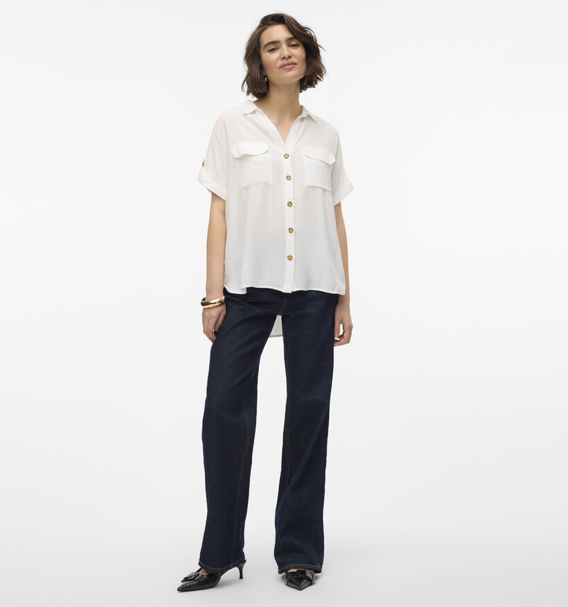 Vero Moda Bumpy Witte Blouse voor dames (369429)