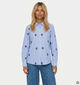 Sisters Point Ibisa Blouse en Bleu pour femmes (380830)