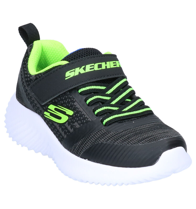 Skechers Bounder Zwarte Sneakers in stof (277921)