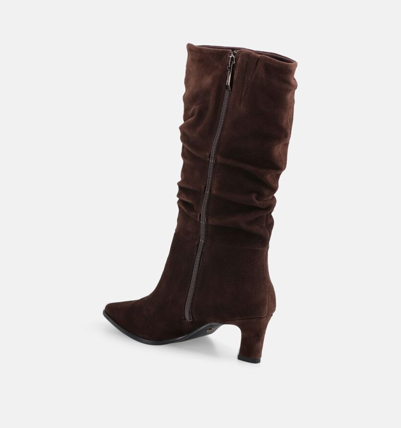 Tamaris Donkerbruine Laarzen met Hak voor dames (378933)