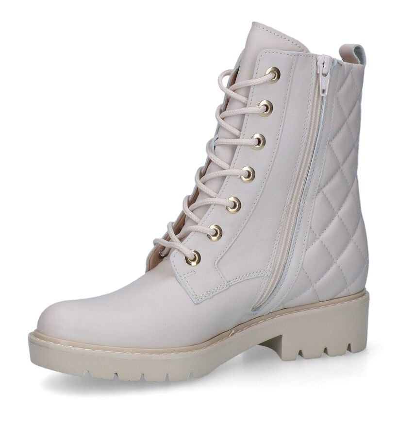 Gabor OptiFit Ecru Veterboots in leer (315280)