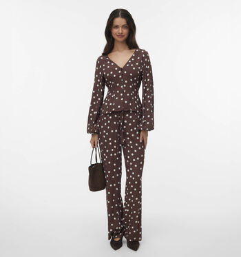 Vero Moda Pantalons Marron