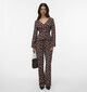 Vero Moda Melisa White Dots Donkerbruine Broek voor dames (374967)