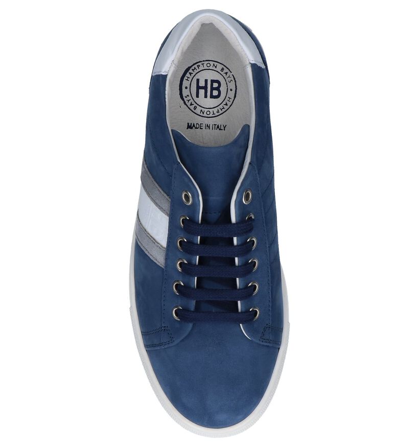 Blauwe Geklede Sneakers Hampton Bays in nubuck (243829)
