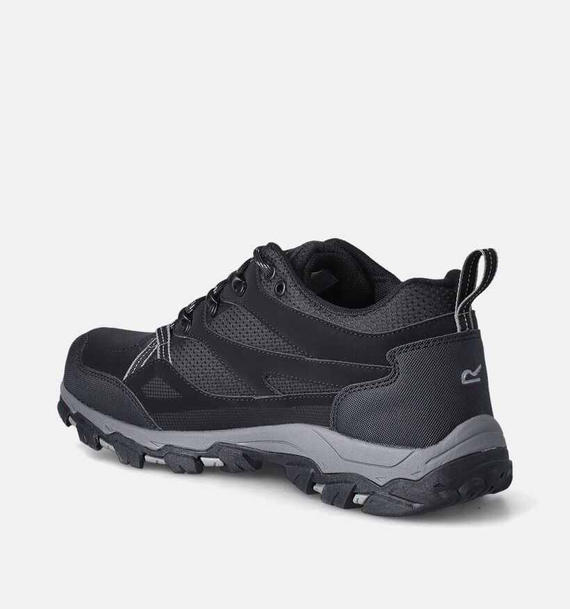 Regatta Holcombie III Low Zwarte Waterdichte Wandelschoenen voor heren (352351) - geschikt voor steunzolen