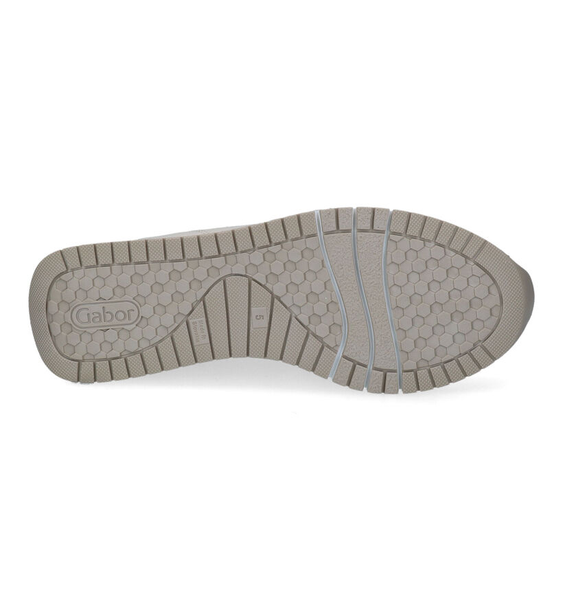 Gabor OptiFit Ecru Sneakers voor dames (312486) - geschikt voor steunzolen