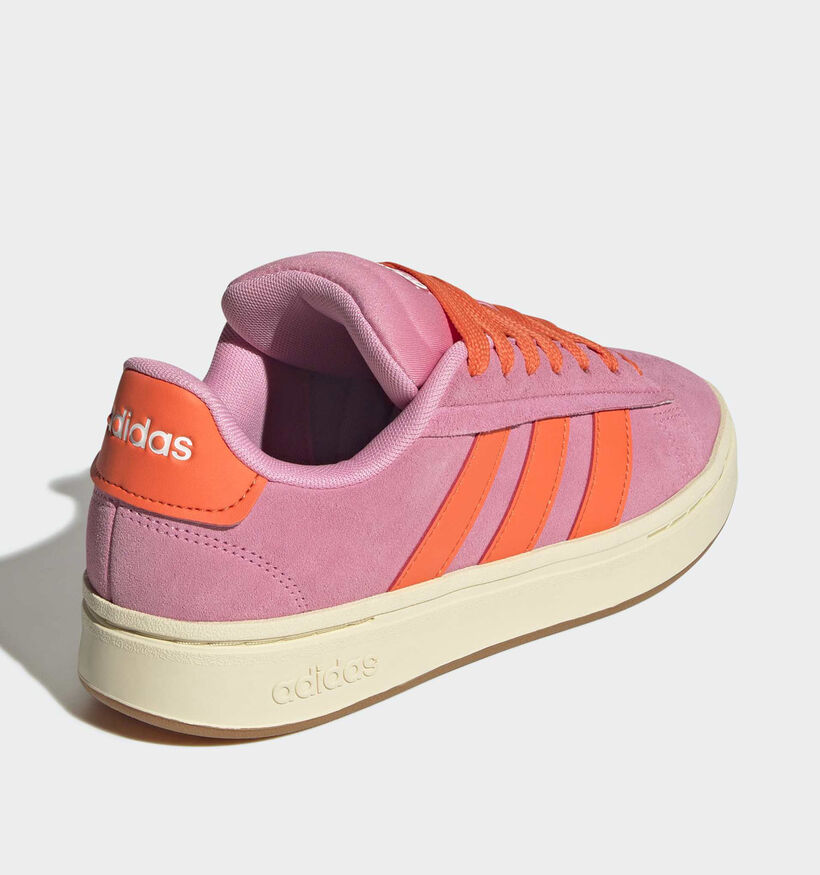 adidas Grand Court Alpha 00s Baskets en Rose/Orange pour femmes (365355) - pour semelles orthopédiques