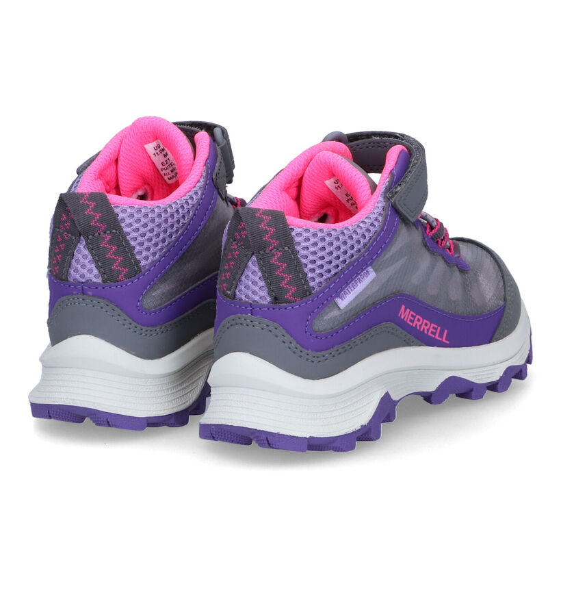 Merrell Moab Speed Mid Chaussures de randonnée en Gris pour filles (302567) - pour semelles orthopédiques