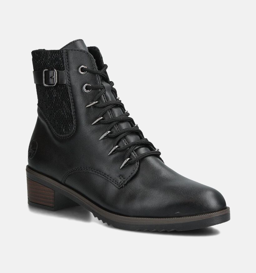 Rieker Boots à lacets en Noir pour femmes (360481)