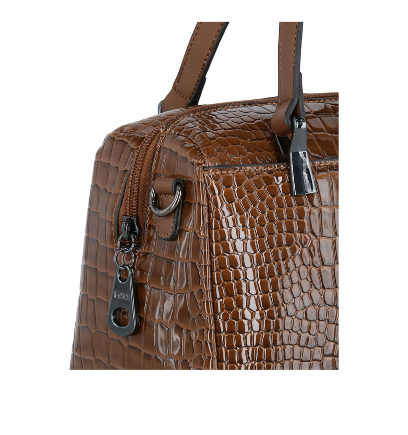 Boo! Mocca Rode Handtas in kunstleer (302299)