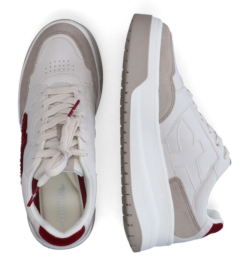 Fashletics Baskets casual en Blanc en cuir (315496)