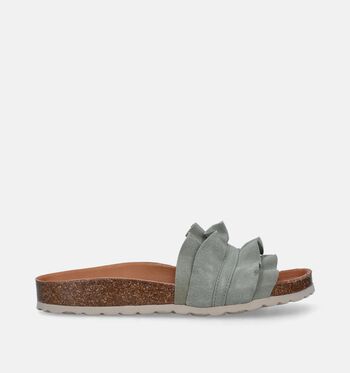 Verbenas Slippers Taupe/Groen