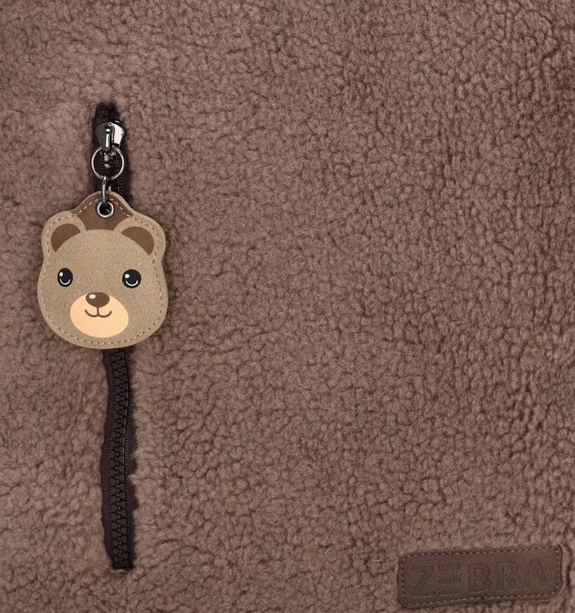 ZEBRA Teddy Sac à dos en Marron pour filles, garçons (364762)