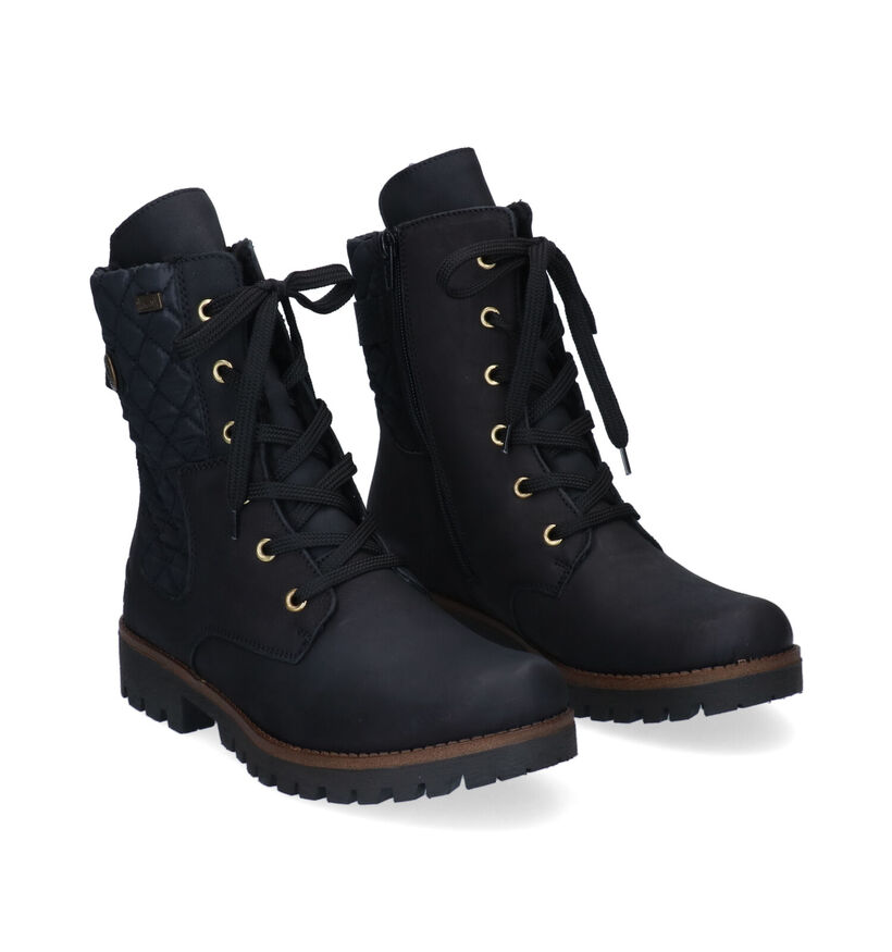 Rieker Zwarte Bottines in stof (297928)