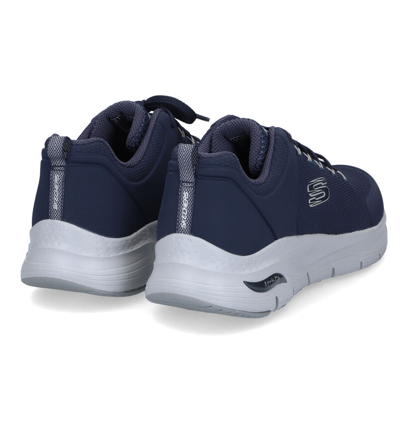 Skechers Arch Fit Titan Blauwe Sneakers voor heren (340805) - geschikt voor steunzolen