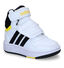 adidas Hoops Mid 3.0 Witte Sneakers voor jongens (311335)