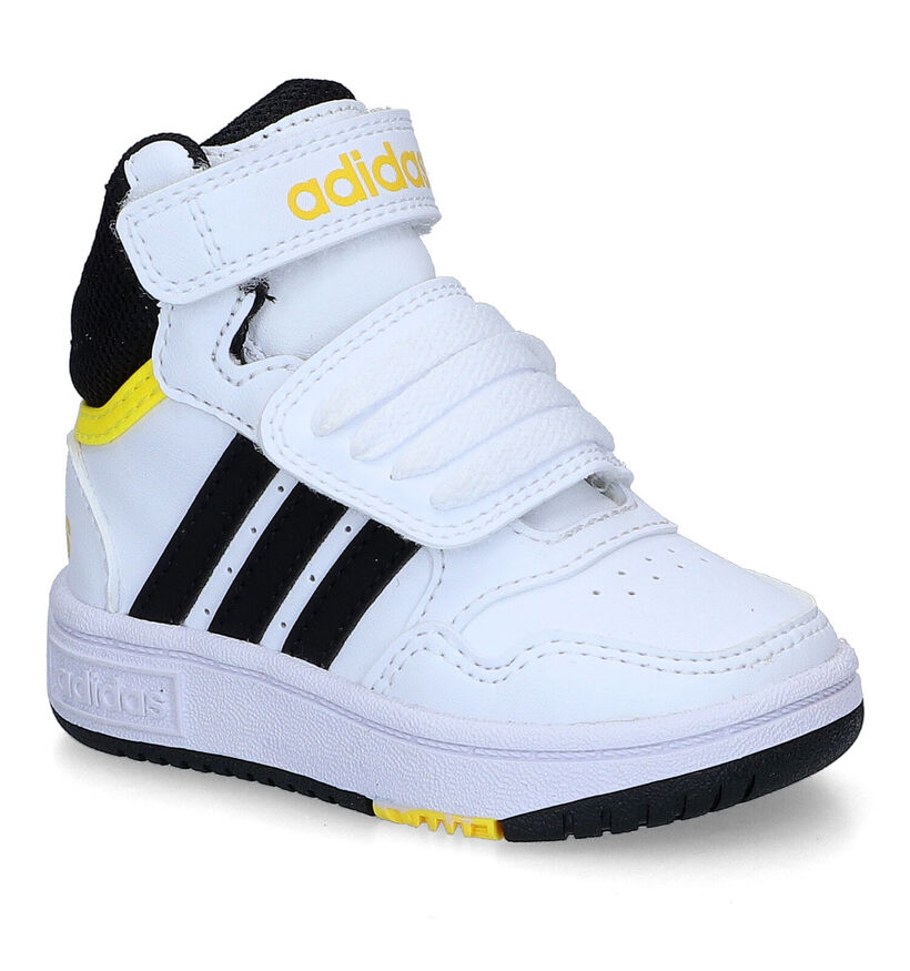 adidas Hoops Mid 3.0 Baskets en Blanc pour garçons (311335)