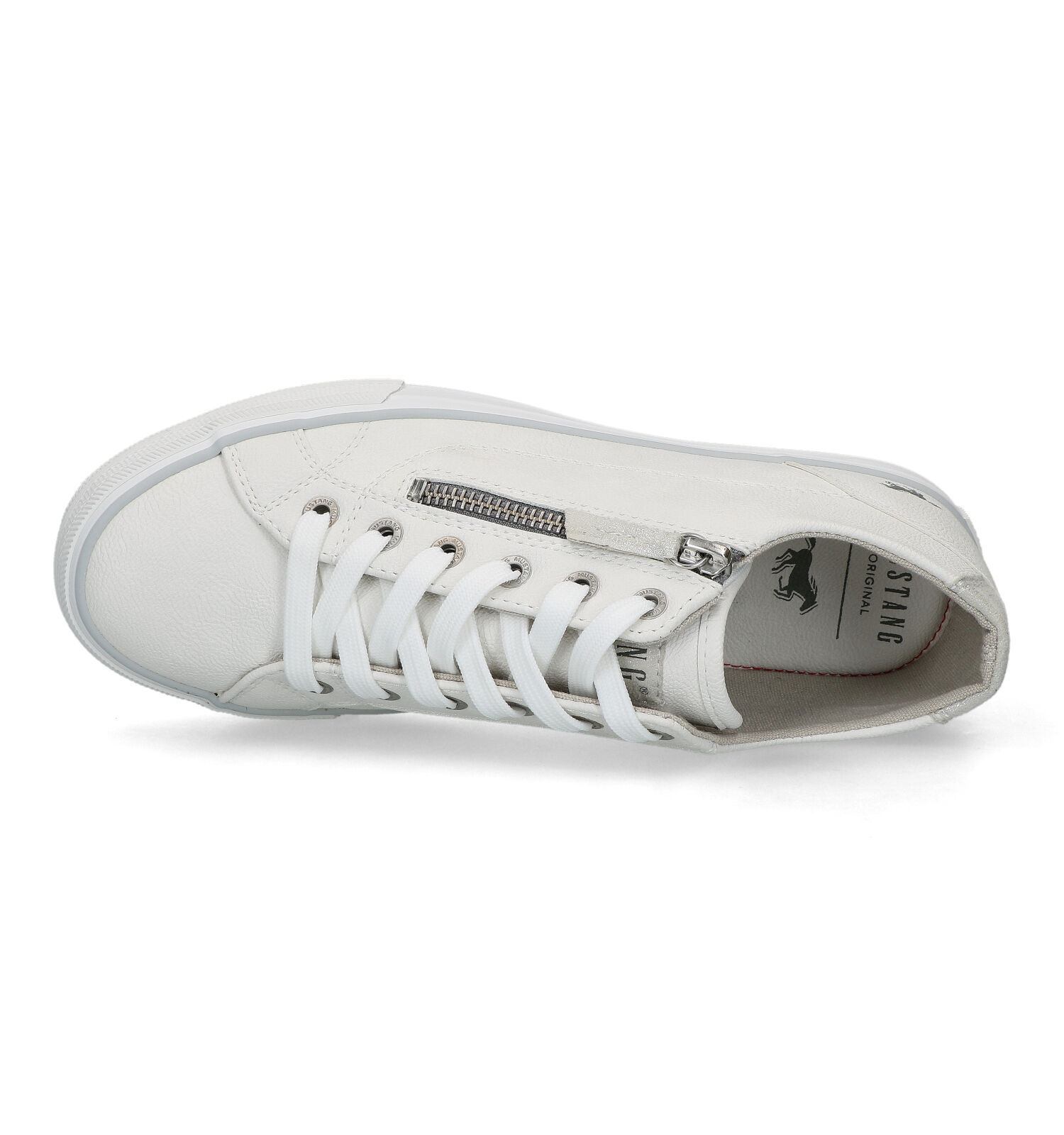 Mustang Baskets casual en Blanc Femmes Baskets en ligne sur TORFS.BE