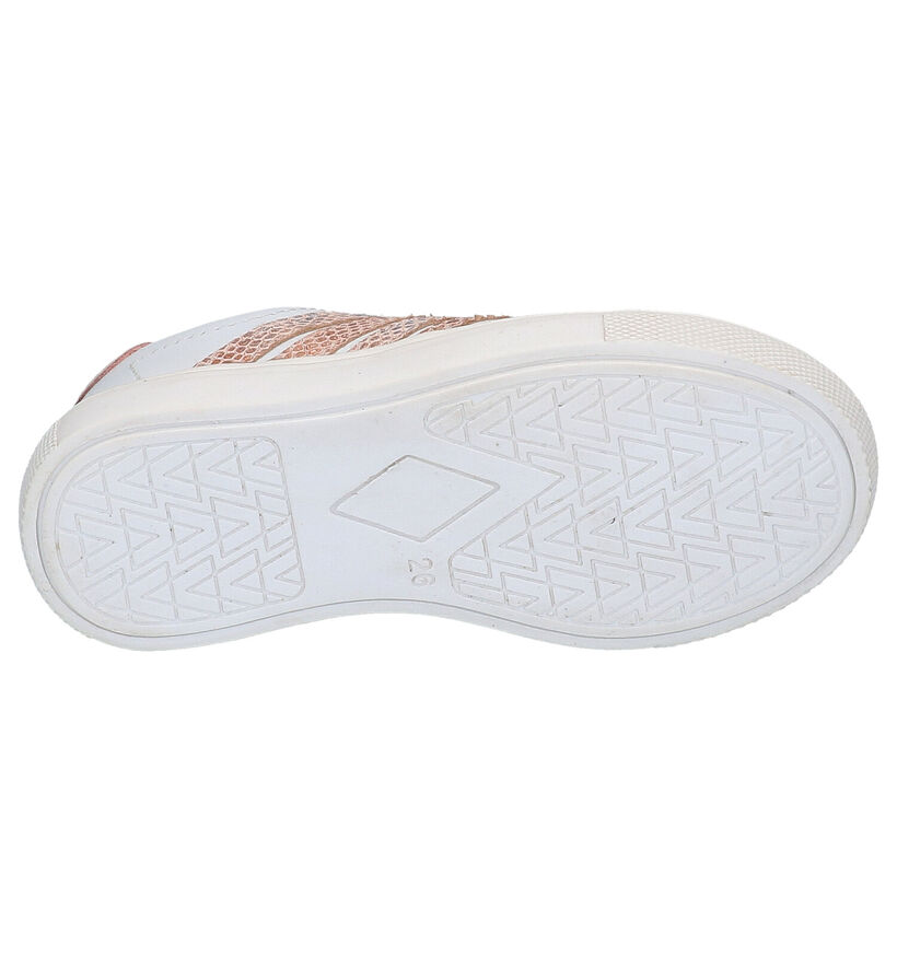 Braqeez Baskets basses en Blanc en cuir (275288)