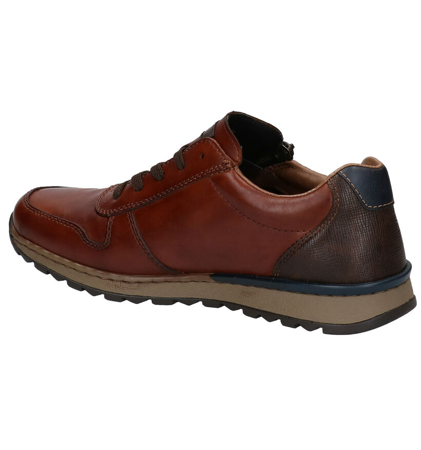 Rieker Chaussures à lacets en Cognac en cuir (297762)