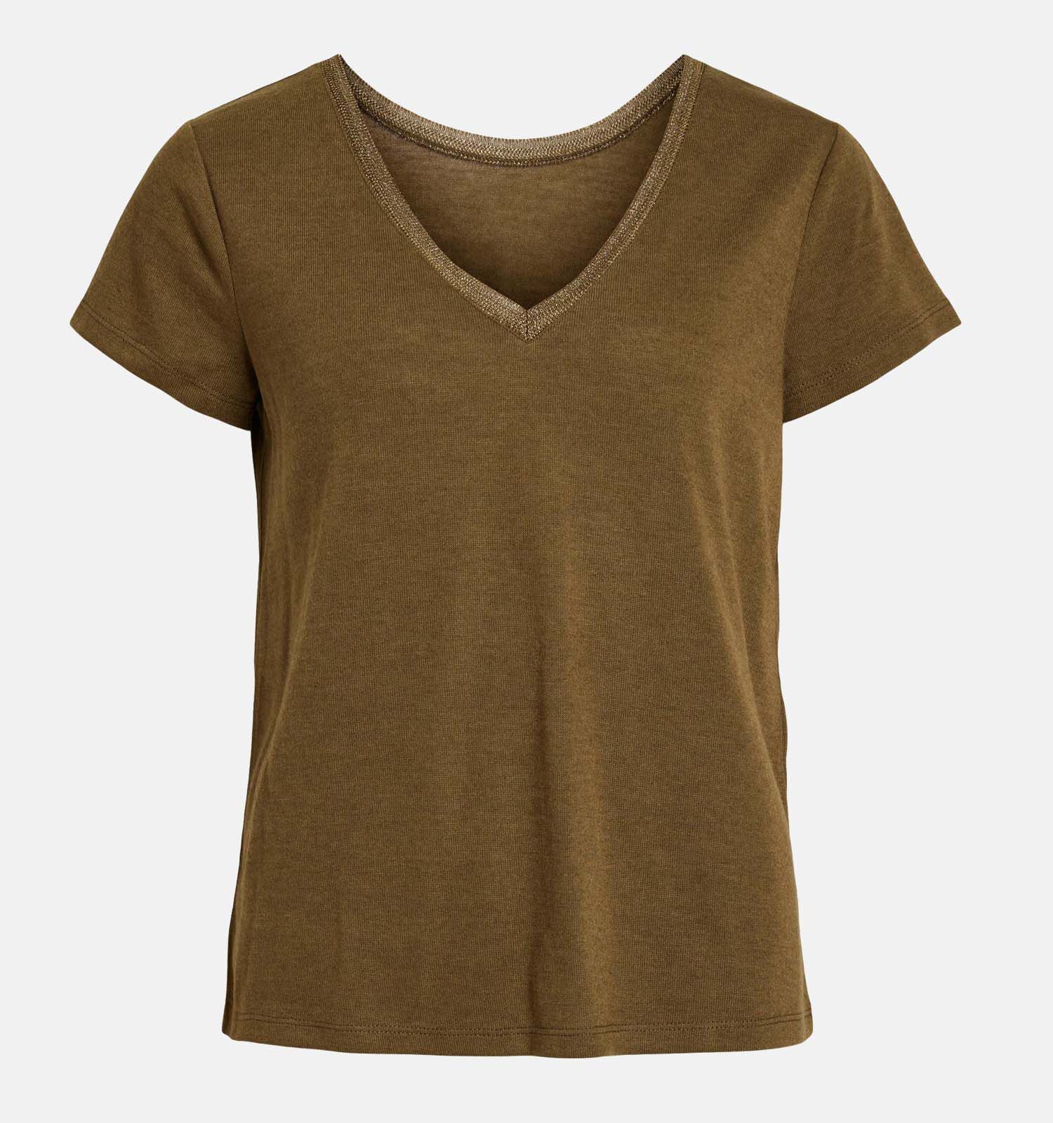 Kaki t shirt dames online