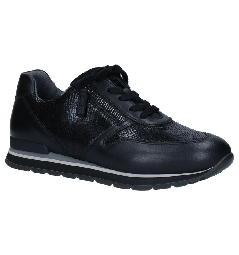 Gabor OptiFit Chaussures à lacets en Noir en cuir (282315)