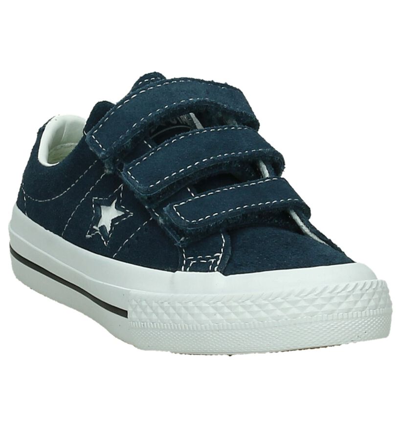 Converse One Star Blauwe Sneakers in nubuck (191260)