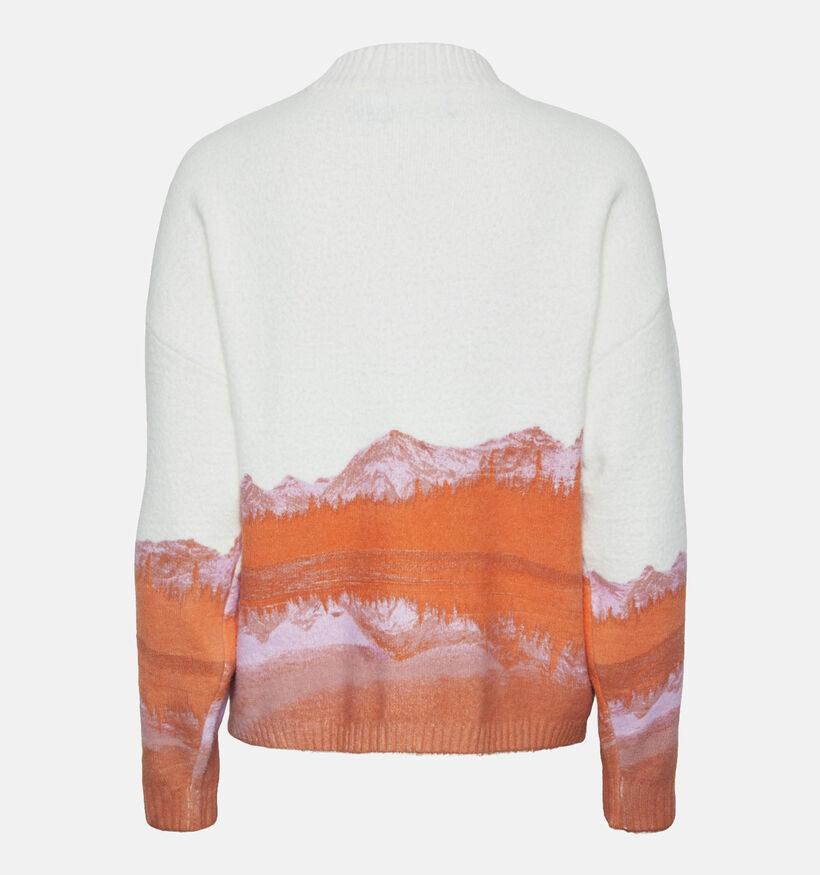 Pieces Nebraska Witte Wollen trui voor dames (359049)