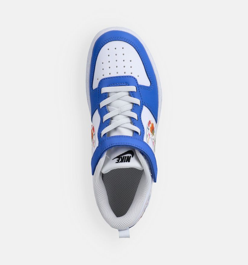 Nike Court Borough 2 Witte/Paarse Sneakers voor meisjes (367266) - geschikt voor steunzolen