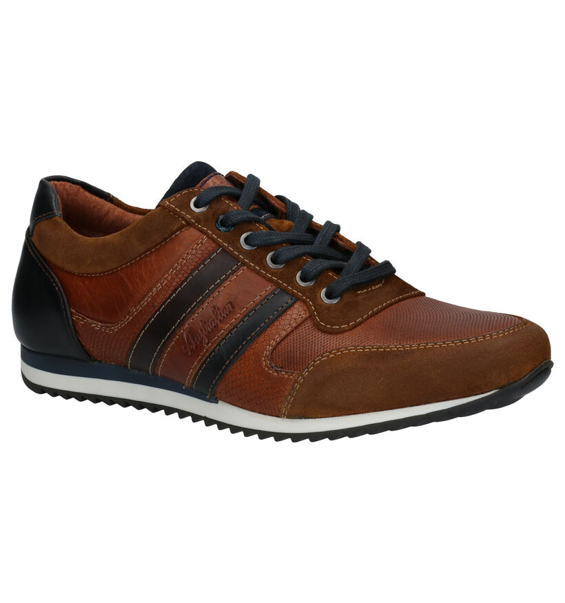 Australian Cornwall Blauwe Veterschoenen in leer (282659)