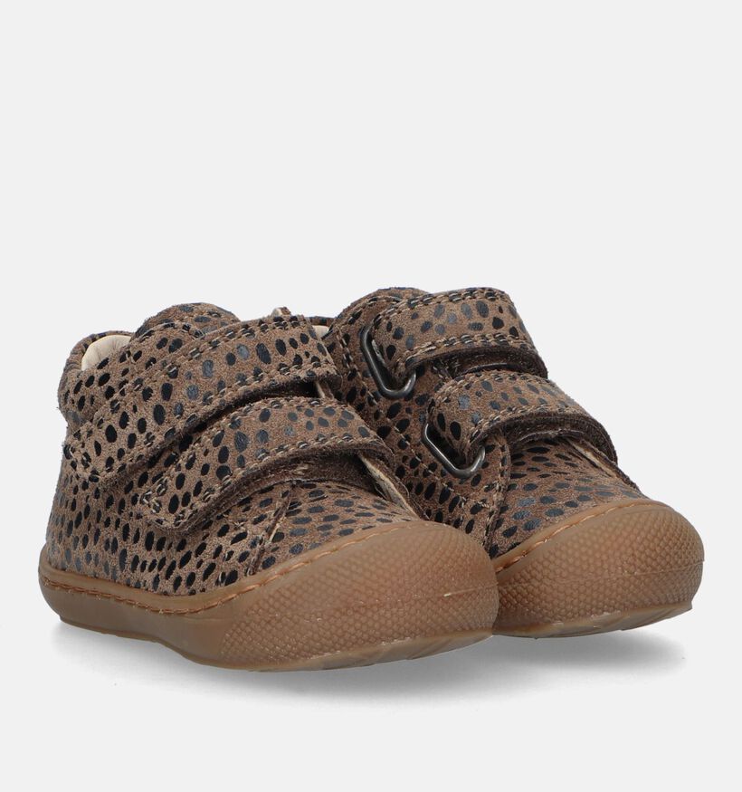 Naturino Cocoon Bruine Babyschoenen voor meisjes (331576) - geschikt voor steunzolen