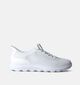 Geox Spherica Plus Witte Veterschoenen voor heren (353850) - geschikt voor steunzolen