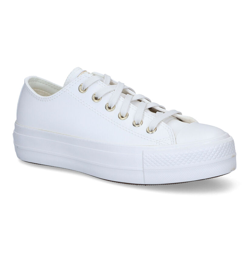Converse Chuck Taylor AS Lift Witte Sneakers in kunstleer (309929)