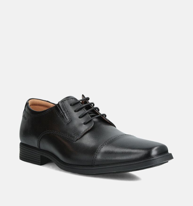 Clarks Tilden Cap Zwarte Geklede Schoenen voor heren (353891)