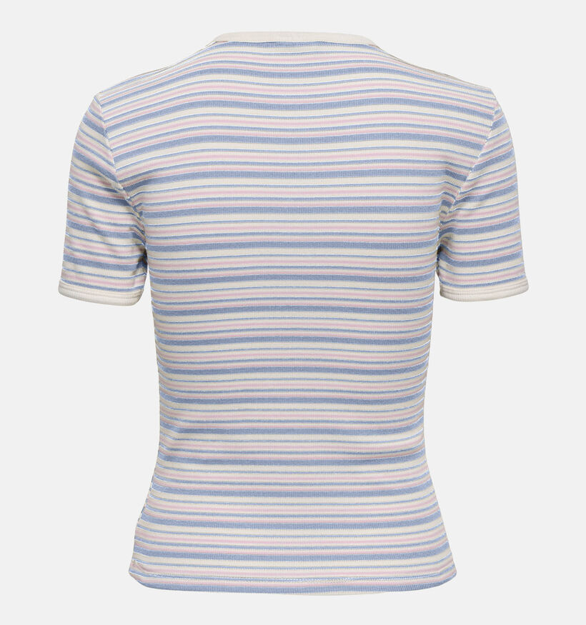 JDY Lada Gestreepte Witte T-shirt voor dames (367925)