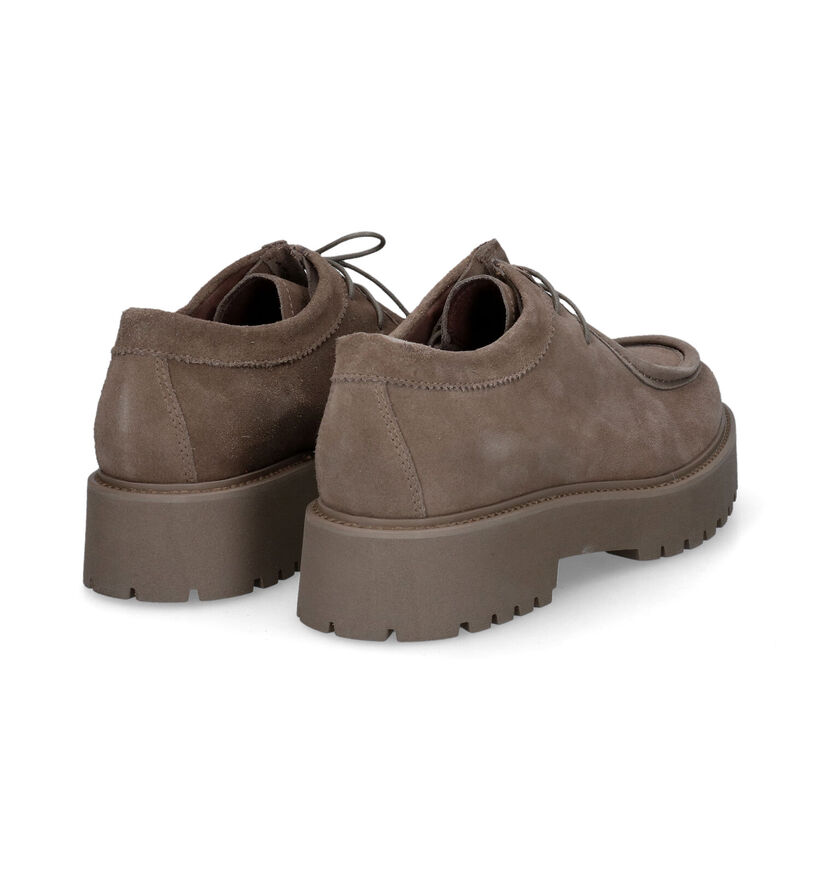 NeroGiardini Taupe Veterschoenen voor dames (314392)