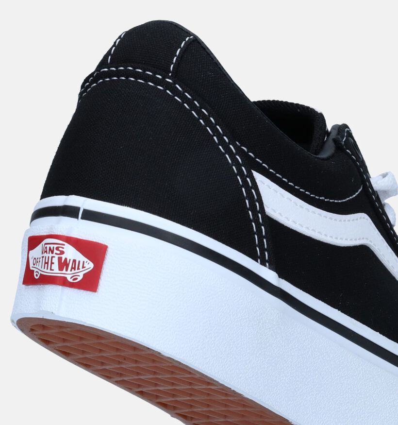 Vans Ward Platform zwarte Skate sneakers voor meisjes (327970)