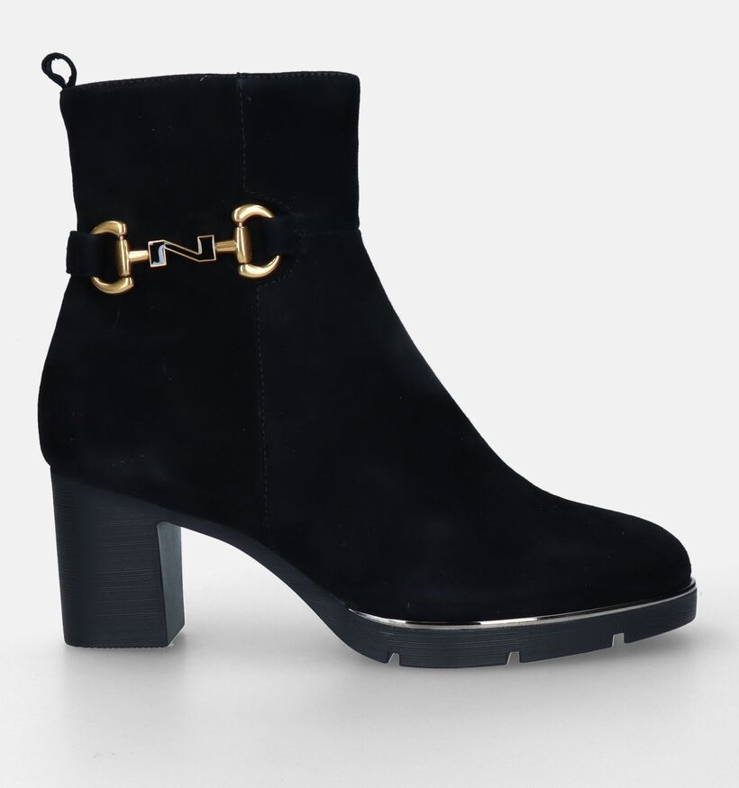 Nathan-Baume Bottines &agrave; talons en Noir pour femmes (332397) - pour semelles orthop&eacute;diques