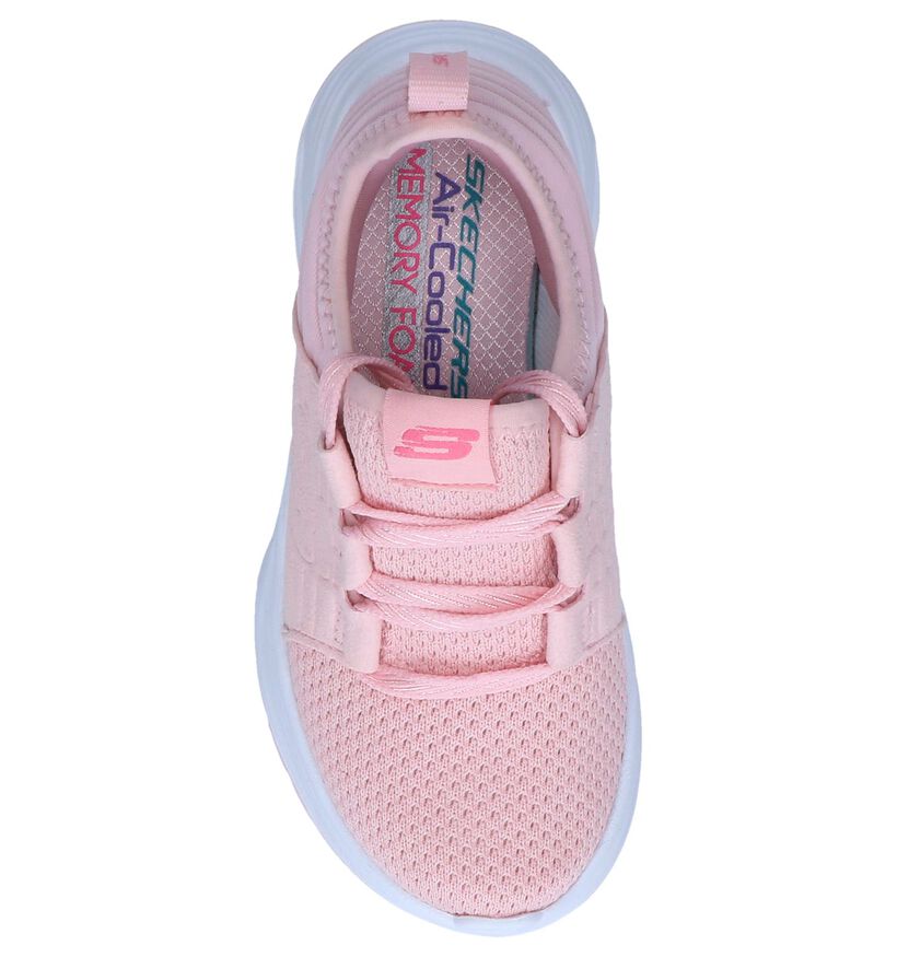 Skechers Memory Foam Baskets slip-on en Rose en simili cuir (250662)