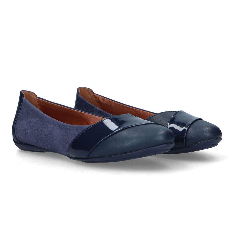 Geox Charlene Ballerines en Bleu en cuir (326689)