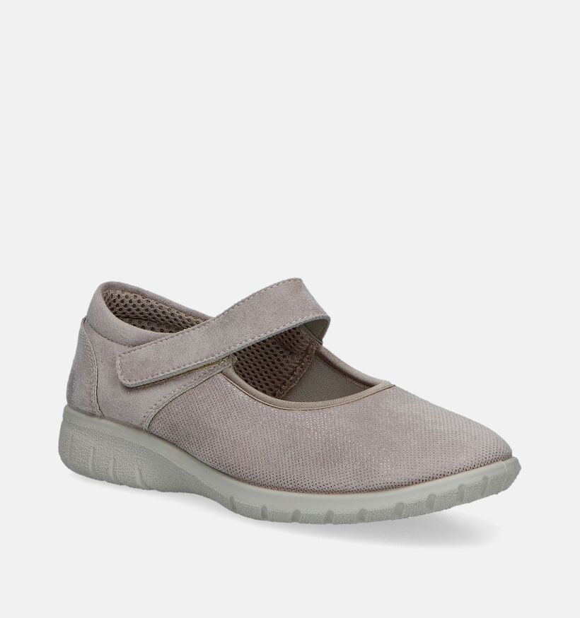 Fischer Beige Comfortschoenen voor dames (347139) - geschikt voor steunzolen