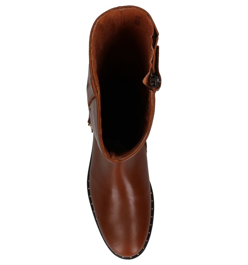 Hampton Bays Bottes hautes en Cognac en cuir (226137)