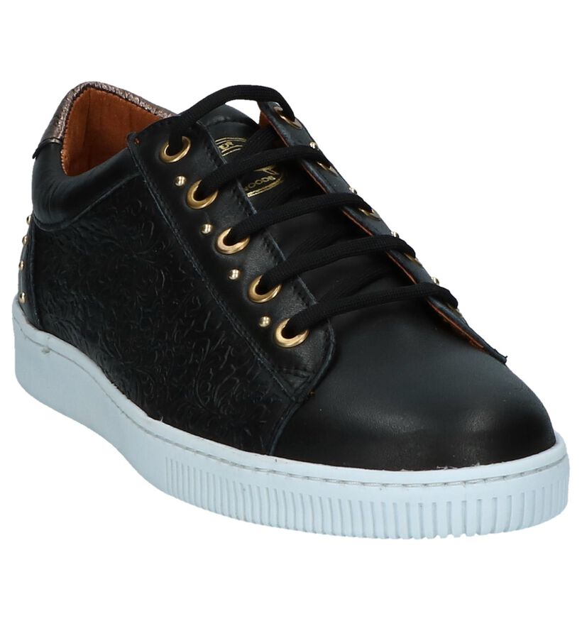 River Woods Lob Zwarte Geklede Sneakers, , pdp