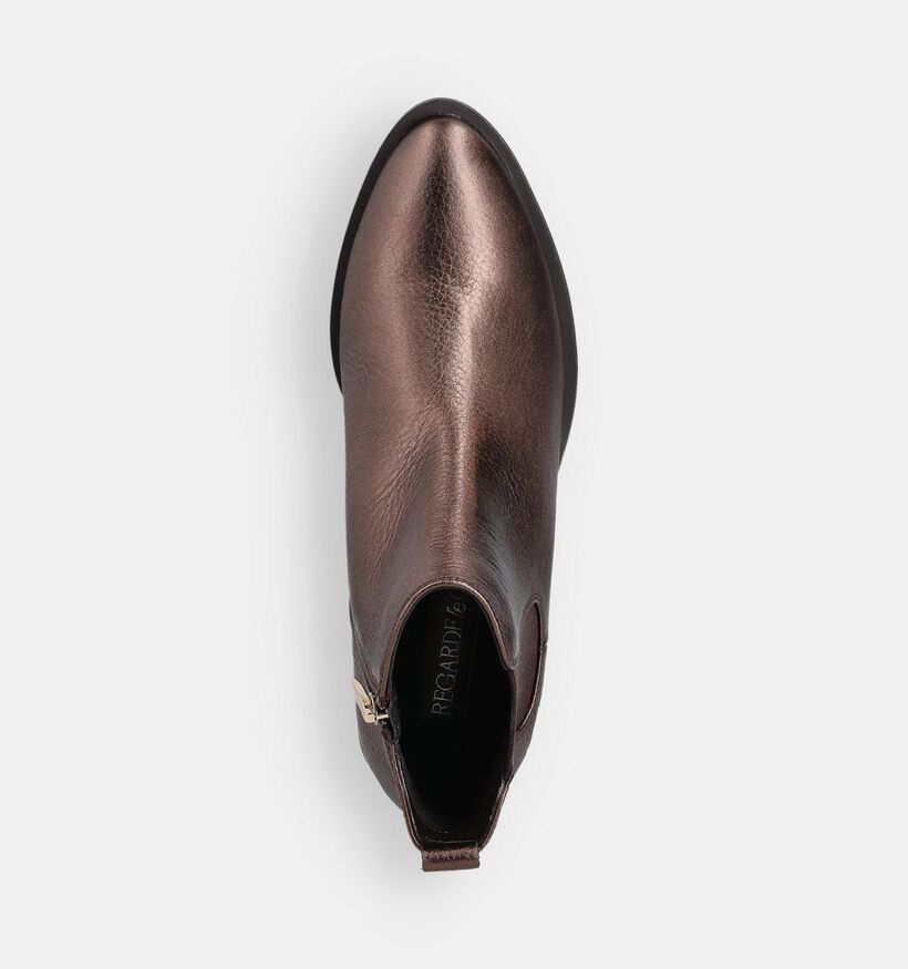 Regarde le Ciel Bottines plates en Brun foncé pour femmes (365546)