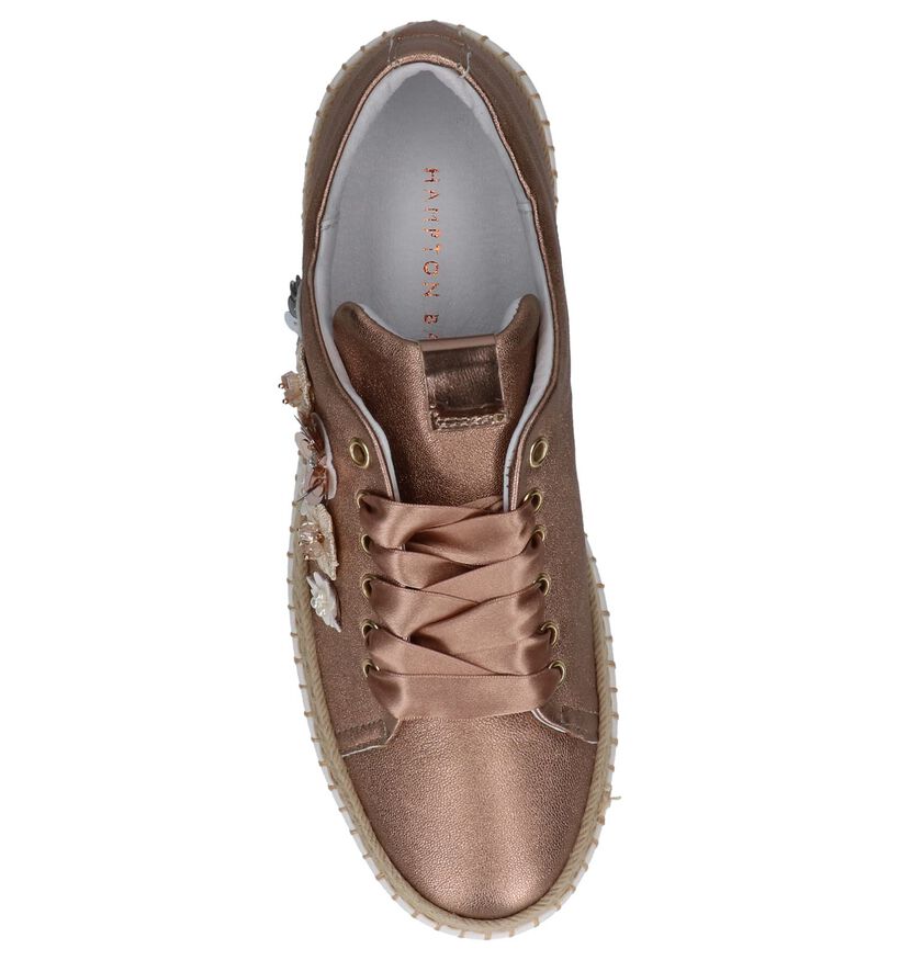 Rose Gold Hampton Bays Sneakers in leer (218909)