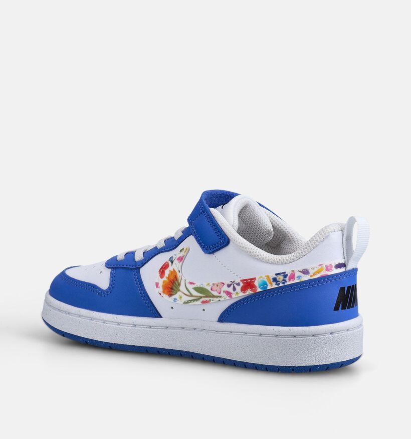 Nike Court Borough 2 Witte/Paarse Sneakers voor meisjes (367266) - geschikt voor steunzolen